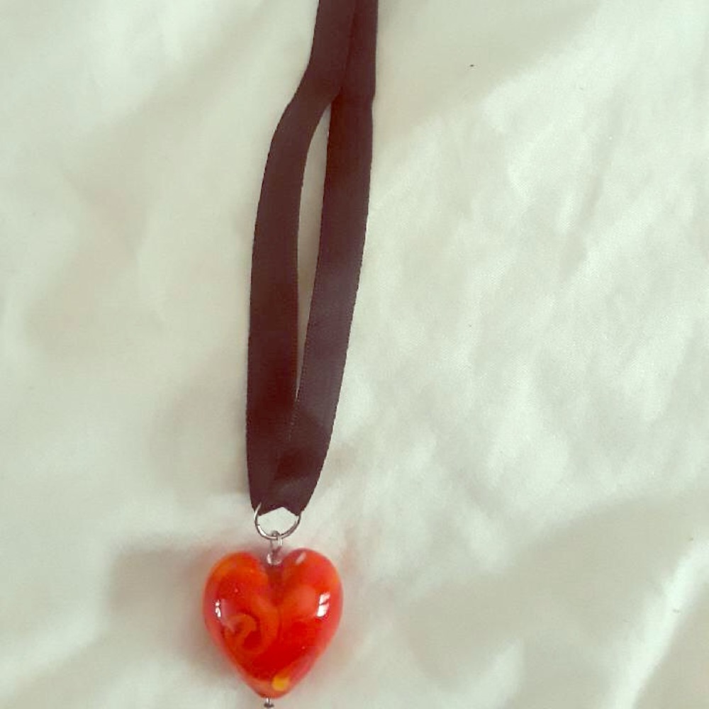 Glass Heart Necklace